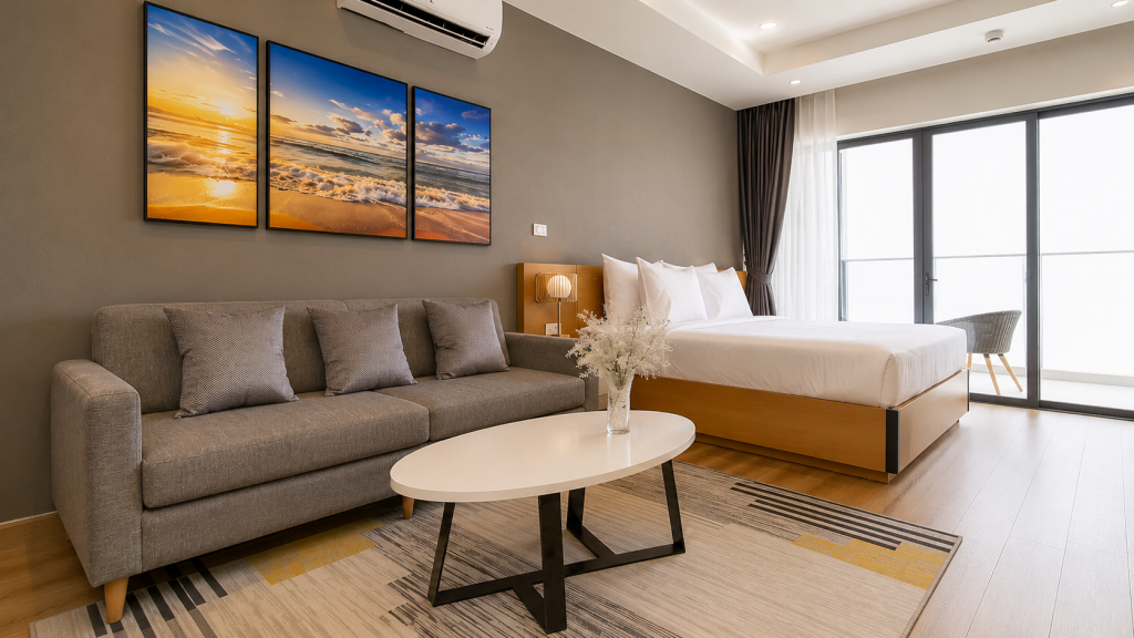 Căn Hộ 2P Ngủ View Chéo Biển - TMS Residences Quy Nhơn