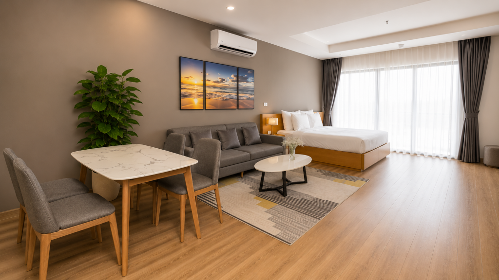 Căn Hộ 2P Ngủ View Chéo Biển - TMS Residences Quy Nhơn