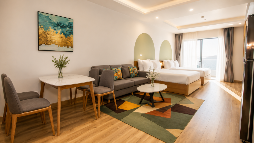 Căn Hộ 1P Ngủ View Biển (2 Giường) - TMS Residences Quy Nhơn